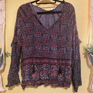 American Eagle, Super Cute Floral Blouse, Large